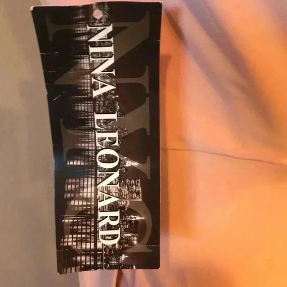 NWT Nina Leonard Soft Pink Twist Halter Knit Wide Leg Jumpsuit w/Pockets-Size M - Picture 9 of 10